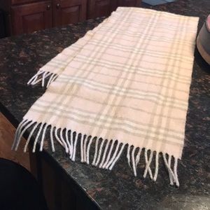 Pink Cashmere Burberry Scarf